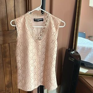 Karl Lagerfeld lace top.
